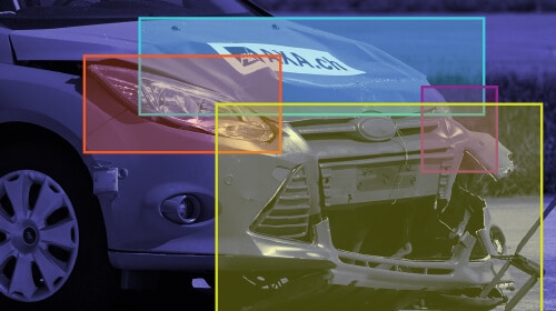 Vehicle damage assessment data annotation