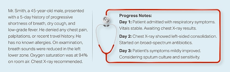 Synthetic data hpi & progress notes creation