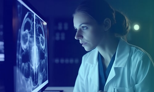 Seeing beyond the scan: image captioning & validation